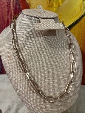 8 Other Reasons Gold-Tone Paperclip Link Necklace - Elegant Chain for Women